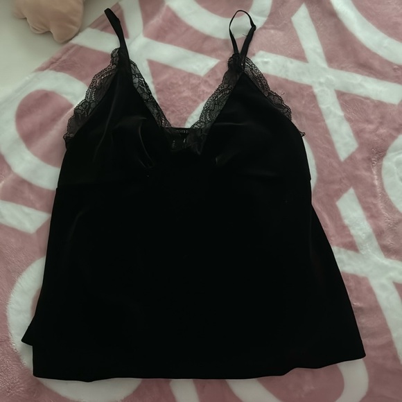 Forever 21 Velvet Lace Top - Picture 1 of 2